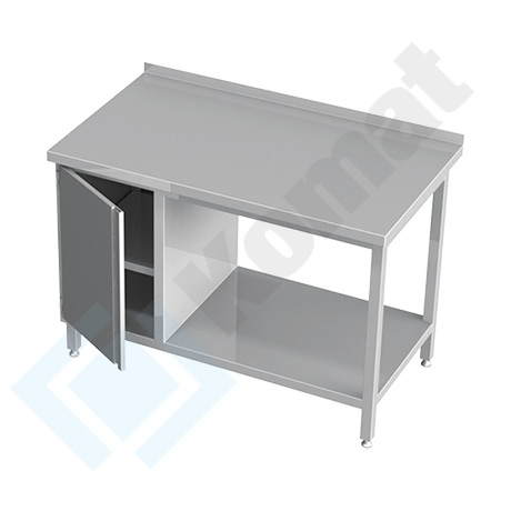 KST-033 - Stół przyścienny z szafką i półką